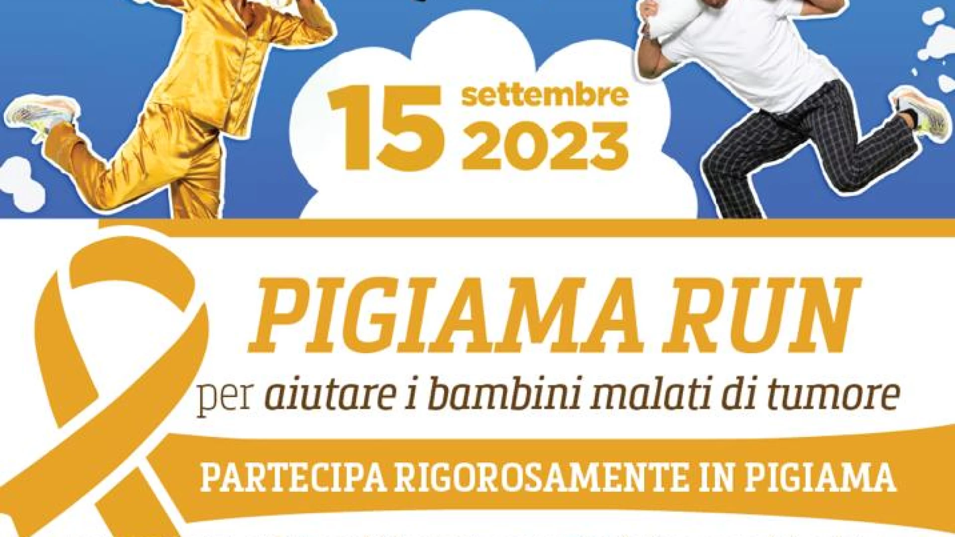 Pigiama Run a Termoli organizzata e promossa dalla Lilt di Campobasso per aiutare i bambini malati di tumore.